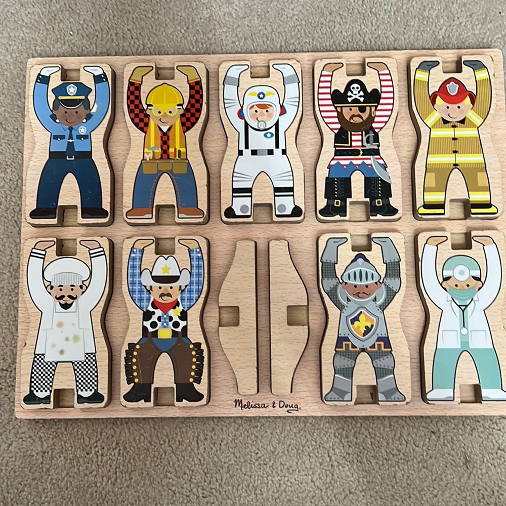 Melissa & Doug Wooden Stacking Puzzle